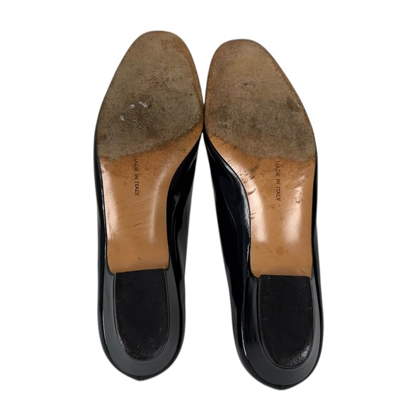 Salvatore Ferragamo Patent Leather Bow Pumps Blue Womens 8 AA 2A Casual Formal main image 13